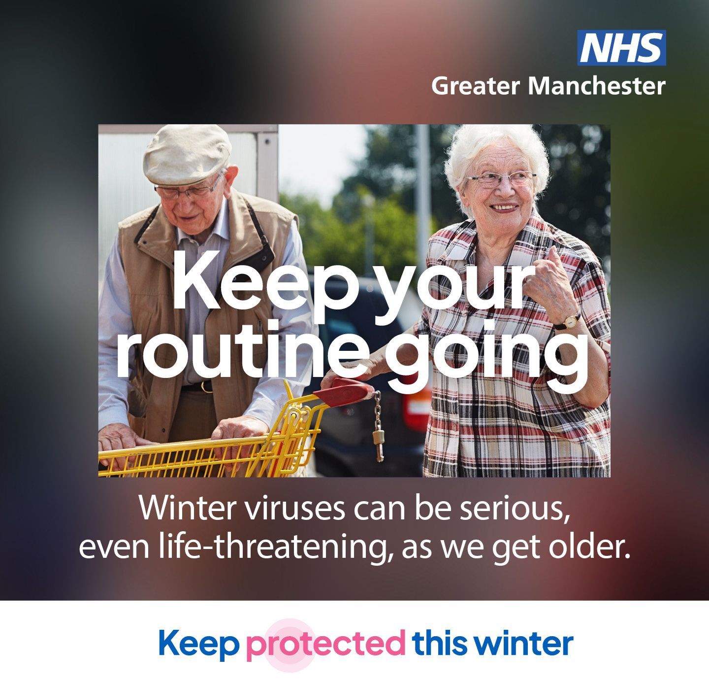 Keep your routine going. Winter viruses can be serious, even life threatening as we get older. Keep protected this winter. Keep your routine going. Winter viruses can be serious, even life threatening as we get older. Keep protected this winter.